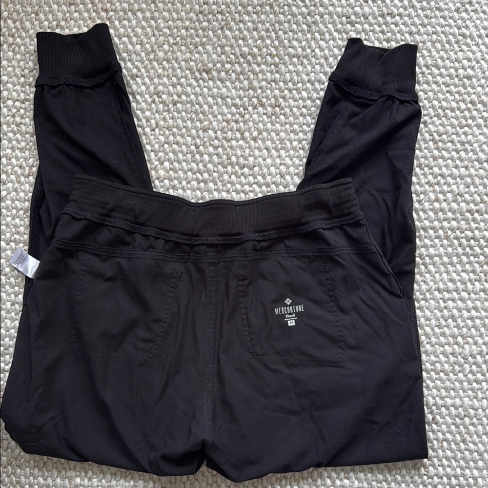 MedCouture Black Jogger Scrub Pants